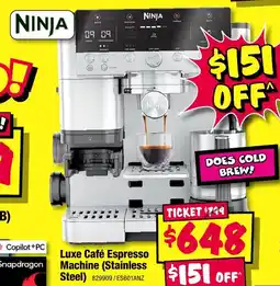JB Hi-Fi Luxe café espresso machine offer