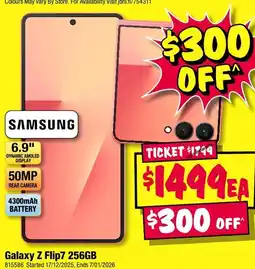 JB Hi-Fi Samsung galaxy z flip7 offer