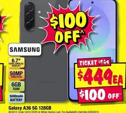JB Hi-Fi Samsung galaxy a36 offer