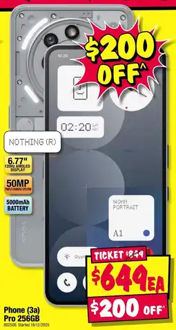 JB Hi-Fi Phone (3a) pro offer