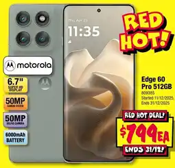 JB Hi-Fi Motorola edge 60 pro offer