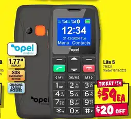 JB Hi-Fi Opel lite 5 offer