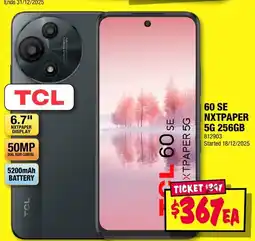 JB Hi-Fi Tcl 60 se nxtpaper 5g offer