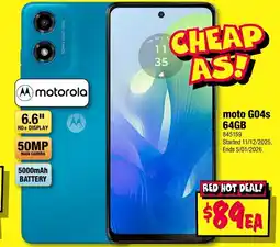 JB Hi-Fi Motorola moto g04s offer