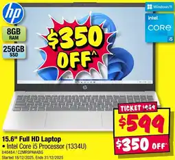 JB Hi-Fi Hp 15.6" full hd laptop offer