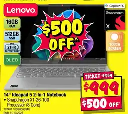 JB Hi-Fi Lenovo 14" ideapad 5 noteboo offer