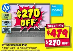 JB Hi-Fi Hp 15" chromebook plus offer