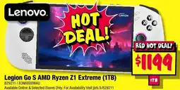 JB Hi-Fi Lenovo legion go s amd ryzen z1 extreme offer