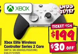 JB Hi-Fi Xbox Elite Wireless Controller Series 2 Core offer