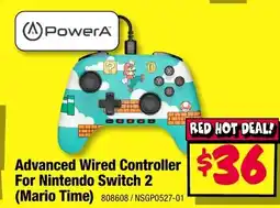 JB Hi-Fi Powera advanced wired controller for nintendo switch 2 offer