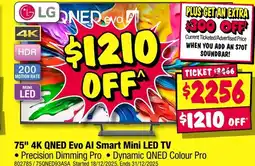 JB Hi-Fi Lg 75" 4k qned evo al smart mini led tv offer