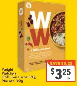 Supa Valu Weight watchers chilli con carne offer