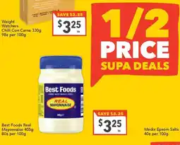 Supa Valu Best Foods Real Mayonnaise offer