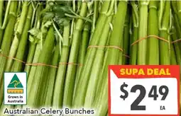 Supa Valu Australian celery bunches offer