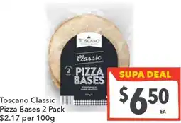Supa Valu Toscano classic pizza bases offer