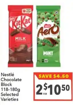 Supa Valu Nestlé chocolate block offer