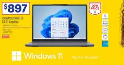 Officeworks IdeaPad Slim 3i 15.3" Laptop offer