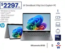 Officeworks OmniBook X Flip Copliot+ PC offer