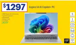 Officeworks Aspire 14 Al Copilot+ PC offer