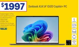 Officeworks Zenbook A14 OLED Copilot+ PC offer