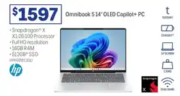 Officeworks Omnibook 5 OLED Copilot+ PC offer