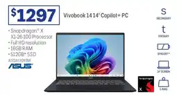 Officeworks Vivobook 14 Copilot+ PC offer