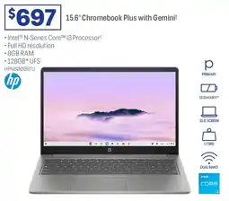 Officeworks Chromebook Plus with Geminit offer