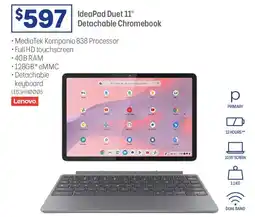 Officeworks IdeaPad Duet Detachable Chromebook offer