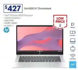Officeworks 14a N100 Chromebook offer