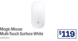 Officeworks Magic Mouse Multi-Touch Surface White offer