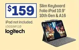 Officeworks Slim keyboard folio ipad 10th gen & a16 offer