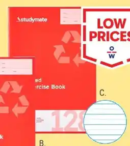 Officeworks A4 exercise or binder books offer