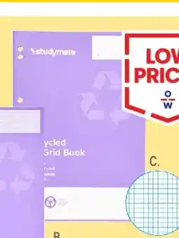 Officeworks A4 grid book offer