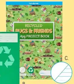 Officeworks 70gsm Plain Page Dotted Thirds Project Book offer