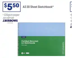 Officeworks A3. sketchbook^ offer