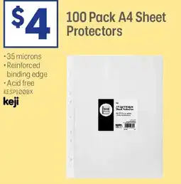 Officeworks A4 Sheet Protectors offer