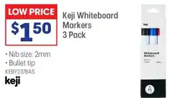 Officeworks keji whiteboard markers offer