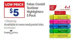 Officeworks Faber-castell textliner highlighters offer