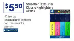 Officeworks Staedtler textsurfer classic highlighters offer