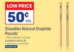 Officeworks Staedtler natural graphite pencils offer