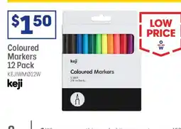 Officeworks Coloured markers offer