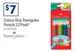 Officeworks Colour grip triangular pencils offer