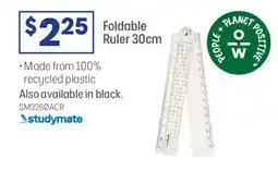 Officeworks Foldable ruler offer