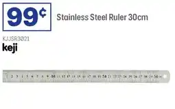 Officeworks Stainless steel ruler offer