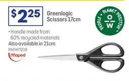 Officeworks Greenlogic scissors offer