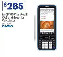 Officeworks Fx-cp400 classpad ii cas and graphics calculator offer