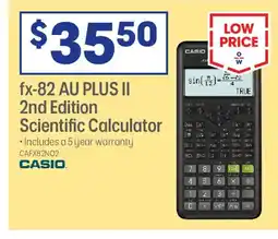 Officeworks Fx-82 au plus ii 2nd edition scientific calculator offer