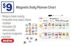 Officeworks Magnetic daily planner chart offer