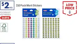 Officeworks merit stickers offer