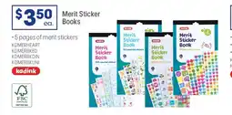 Officeworks Merit sticker books offer